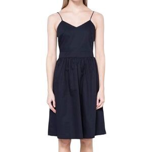 Farrow Navy Spaghetti Strap Deep Blue Dress Workwear Date Wedding Guest Small
